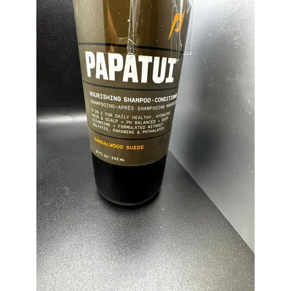 NWT Paptui Shampoo+Conditioner 18oz Sandalwood Suede